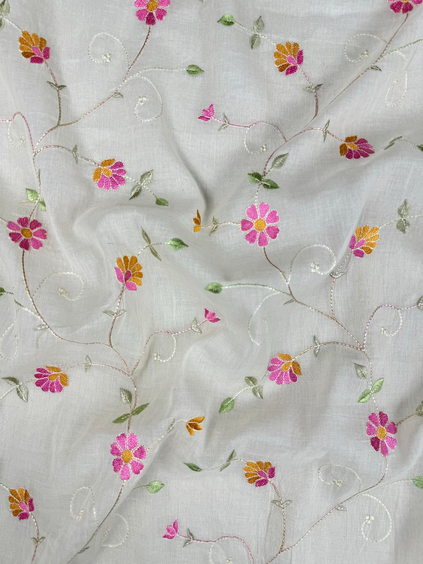 Embroidered Mulmul Fabrics