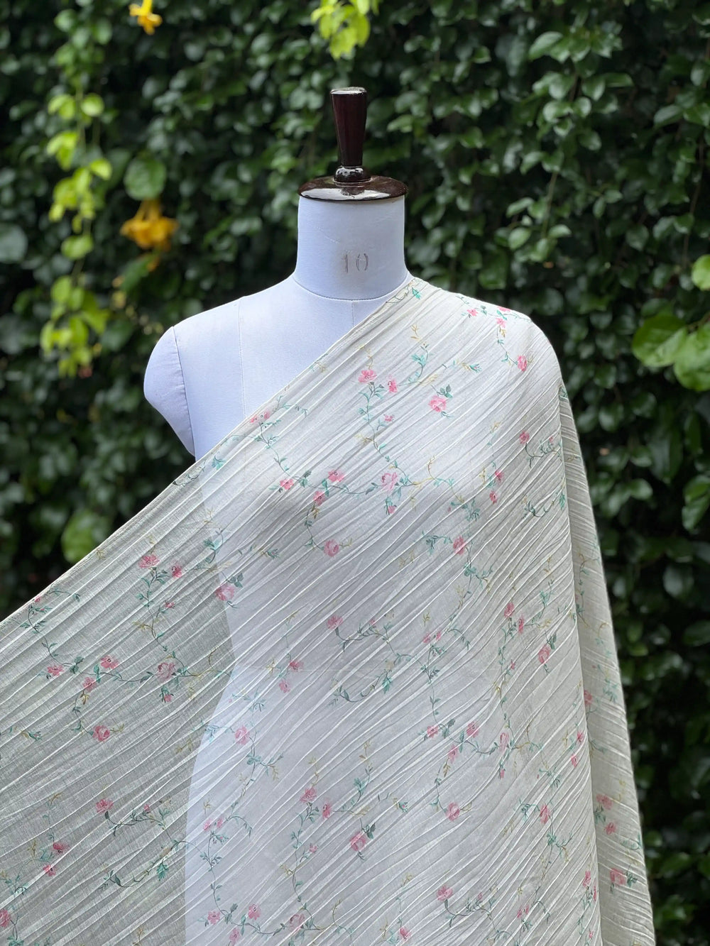 Digital Printed Banarasi Mul Chanderi Fabric