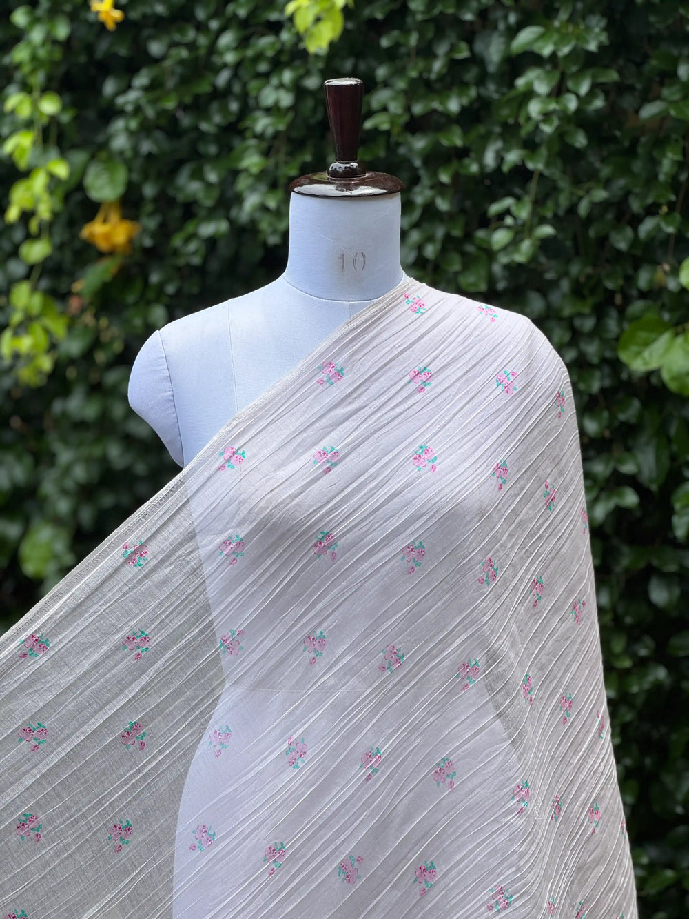Digital Printed Banarasi Mul Chanderi Fabric