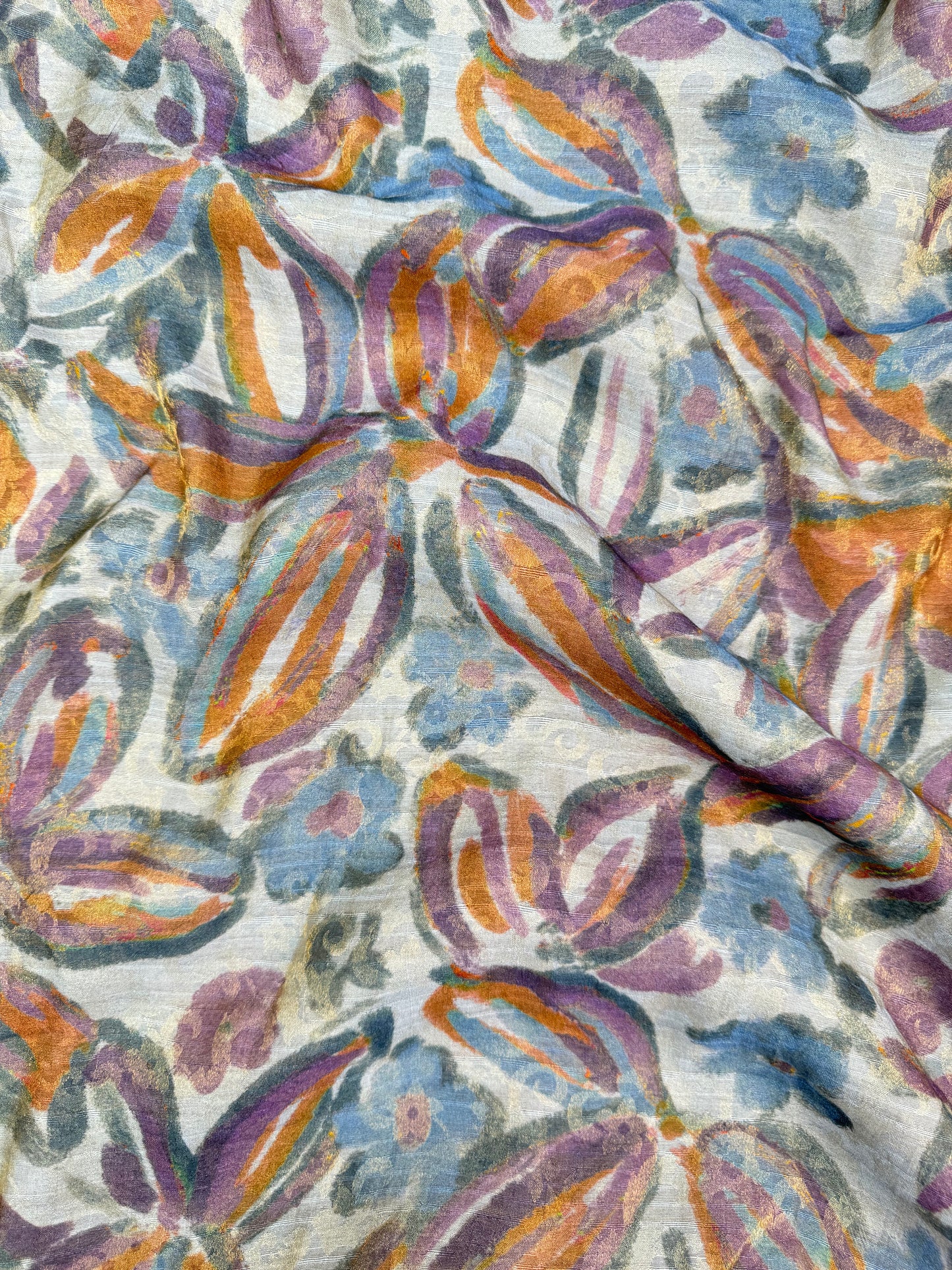 Digital Printed Banarasi Jacquard Fabric