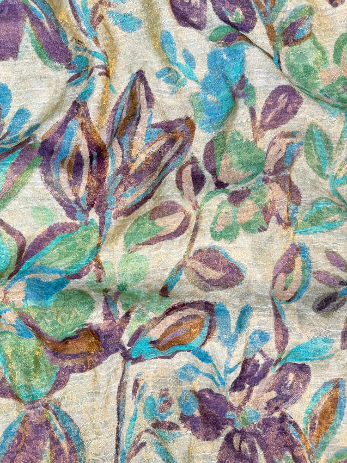 Digital Printed Banarasi Jacquard Fabric