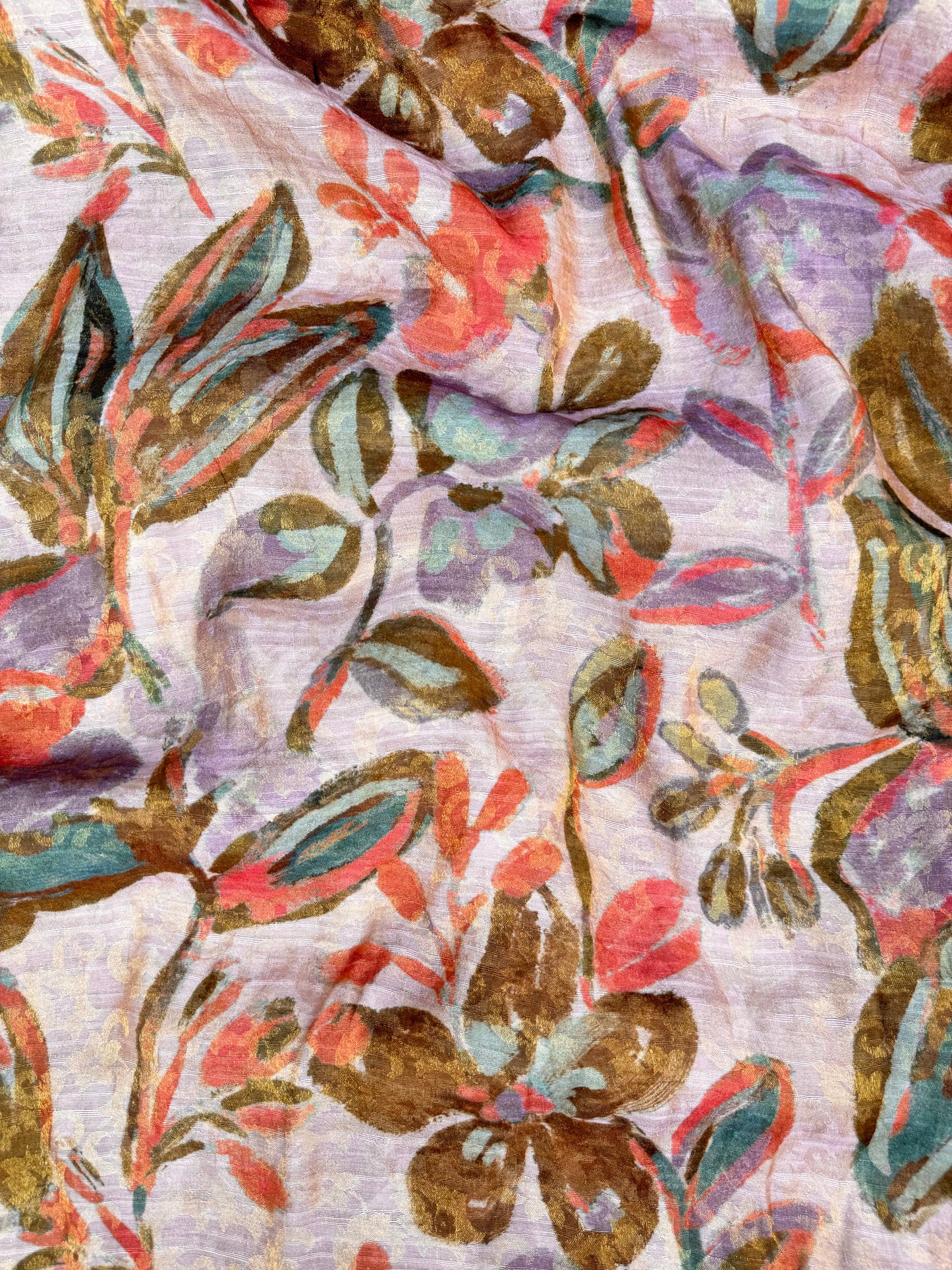 Digital Printed Banarasi Jacquard Fabric