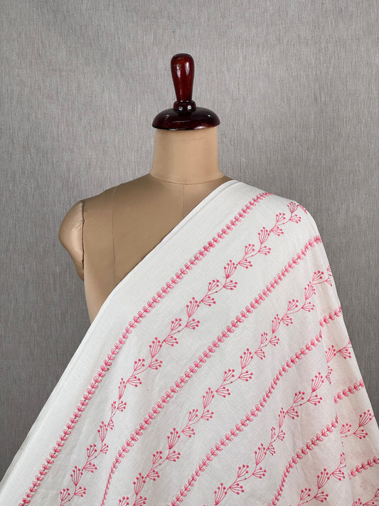 Embroidered Kora Cotton Fabric