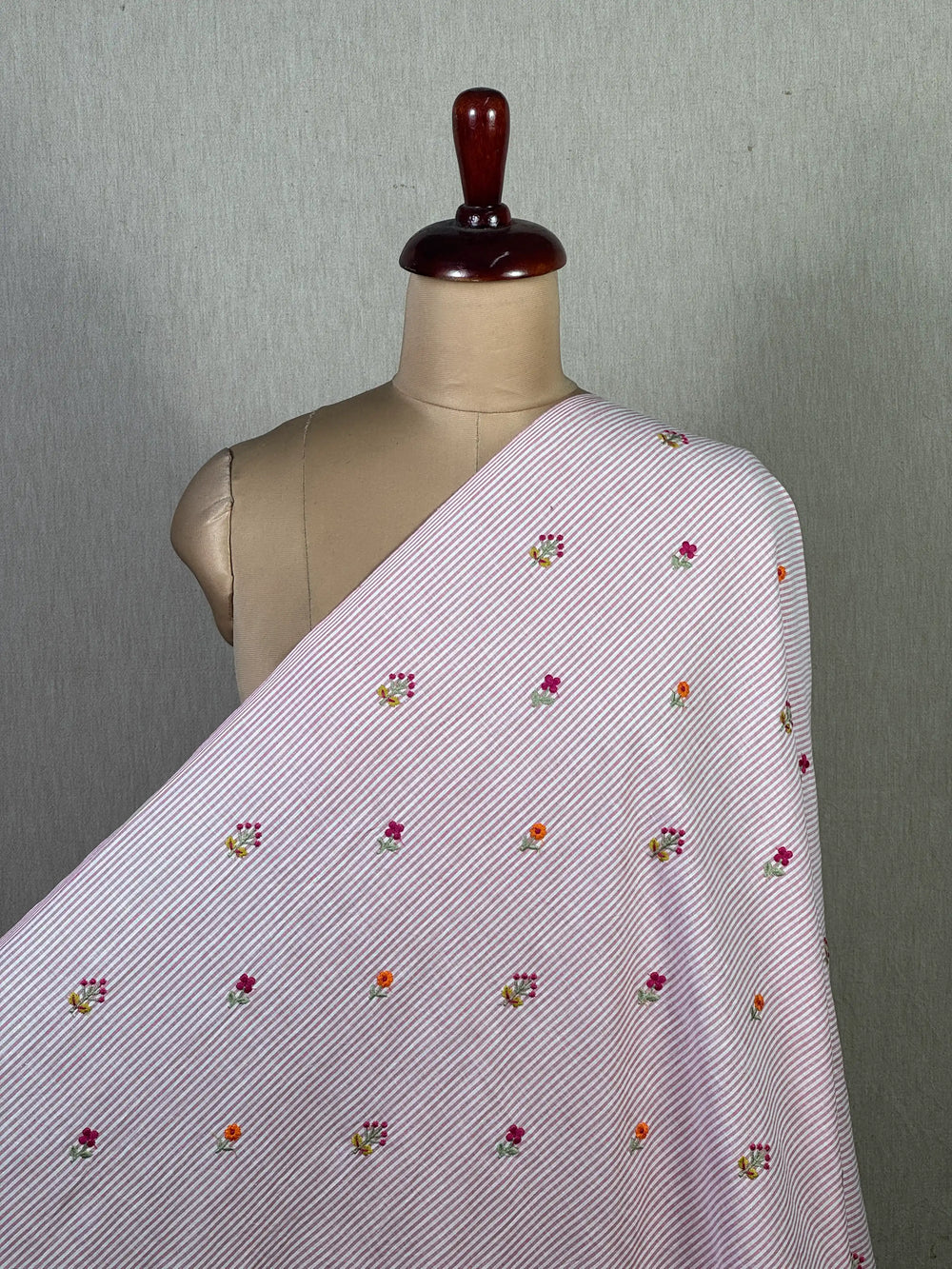 Embroidered Handloom Cotton Fabric