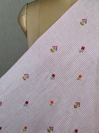 Embroidered Handloom Cotton Fabric