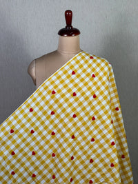Embroidered Handloom Cotton Fabric