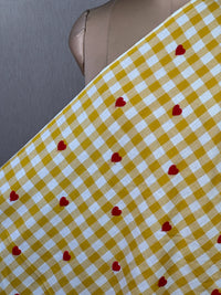 Embroidered Handloom Cotton Fabric