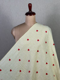 Embroidered Handloom Cotton Fabric