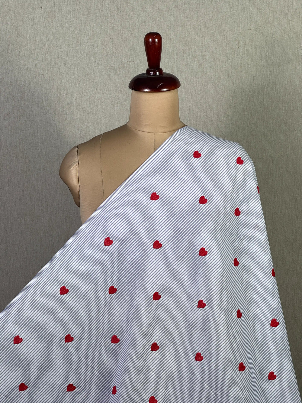 Embroidered Handloom Cotton Fabric