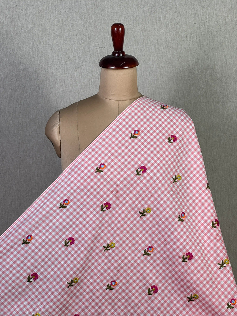 Embroidered Handloom Cotton Fabric