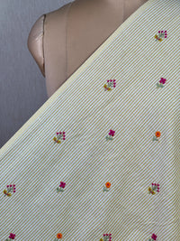 Embroidered Handloom Cotton Fabric