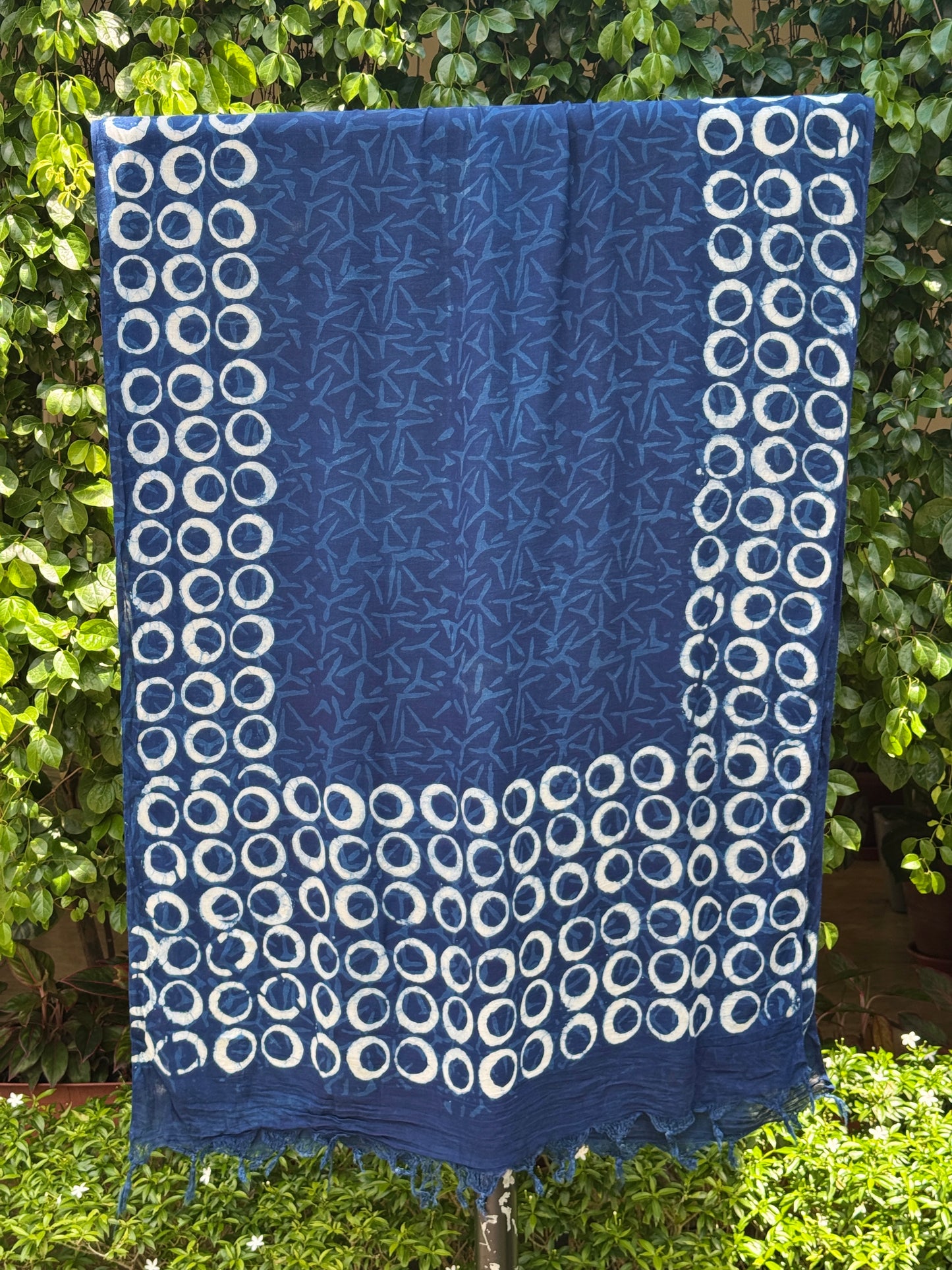 Indigo Twill Cotton Dupatta