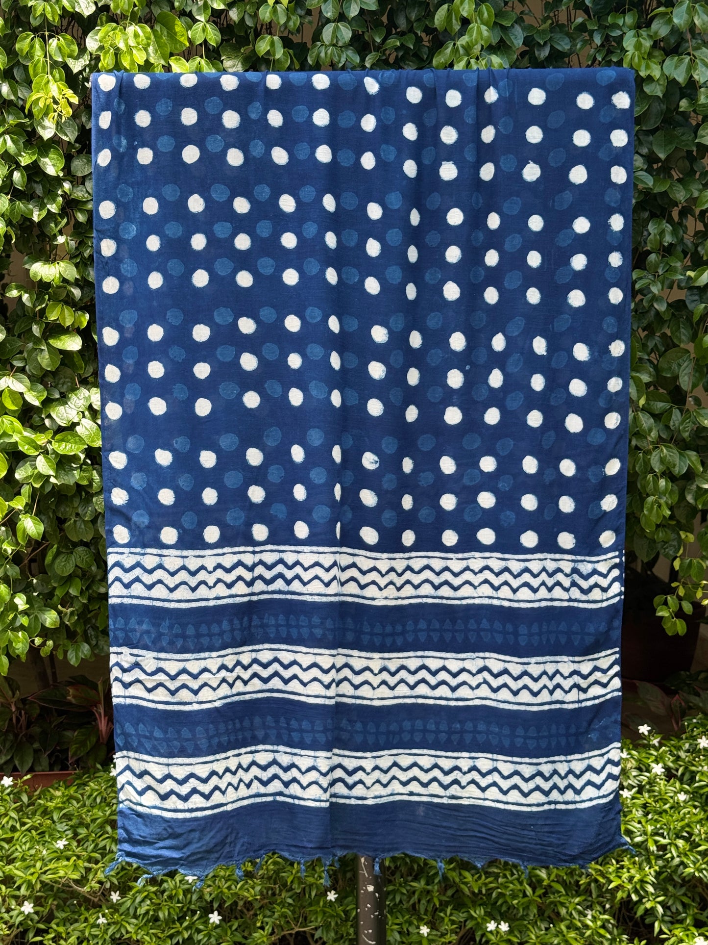 Indigo Twill Cotton Dupatta