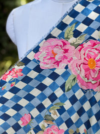 Bemberg Crepe Foil Digital Printed Fabric