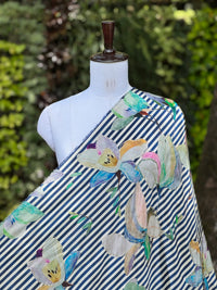 Bemberg Crepe Foil Digital Printed Fabric
