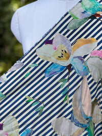 Bemberg Crepe Foil Digital Printed Fabric