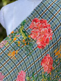 Bemberg Crepe Foil Digital Printed Fabric