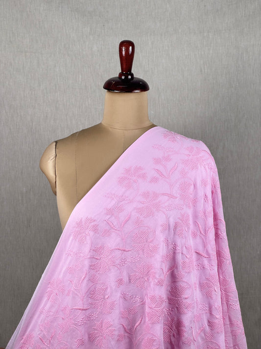 Embroidered Voile Cotton Fabric