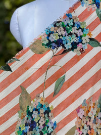 Bemberg Crepe Foil Digital Printed Fabric