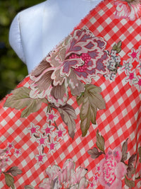 Bemberg Crepe Foil Digital Printed Fabric