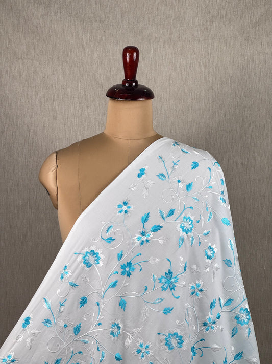 Embroidered Voile Cotton Fabric