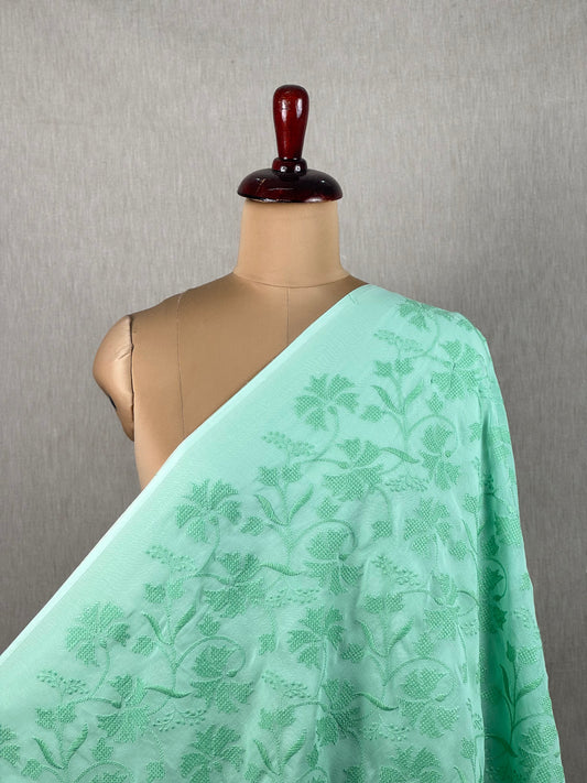 Embroidered Voile Cotton Fabric