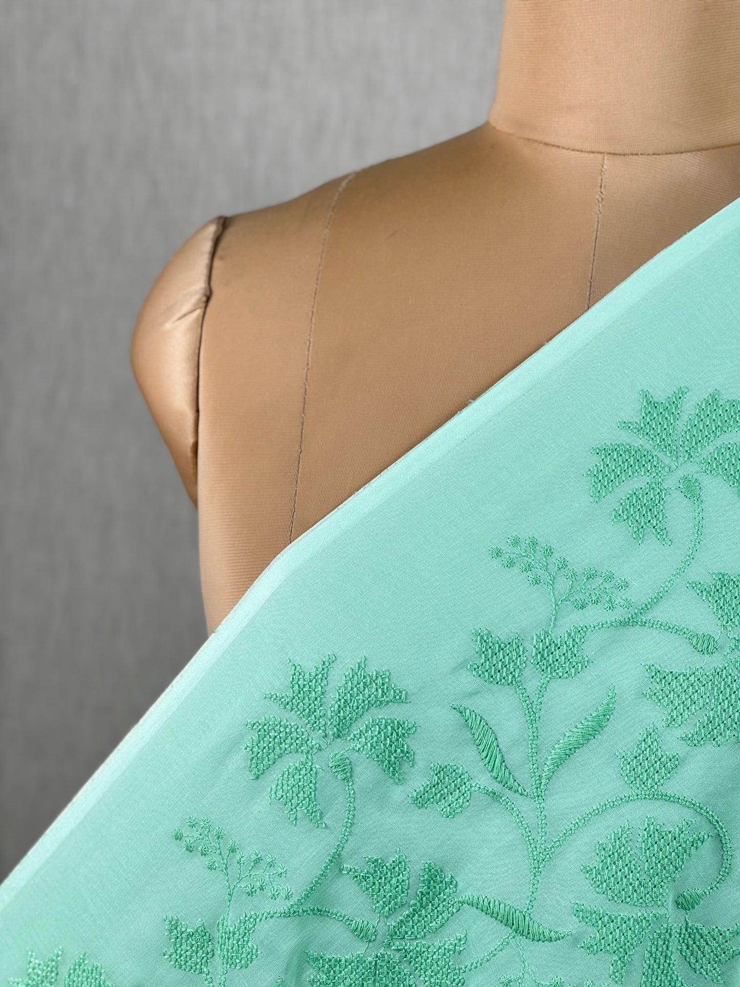 Embroidered Voile Cotton Fabric