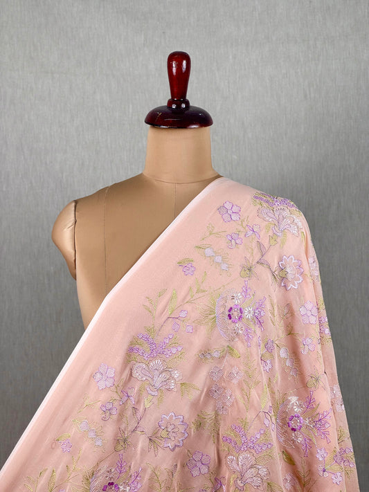 Embroidered Voile Cotton Fabric