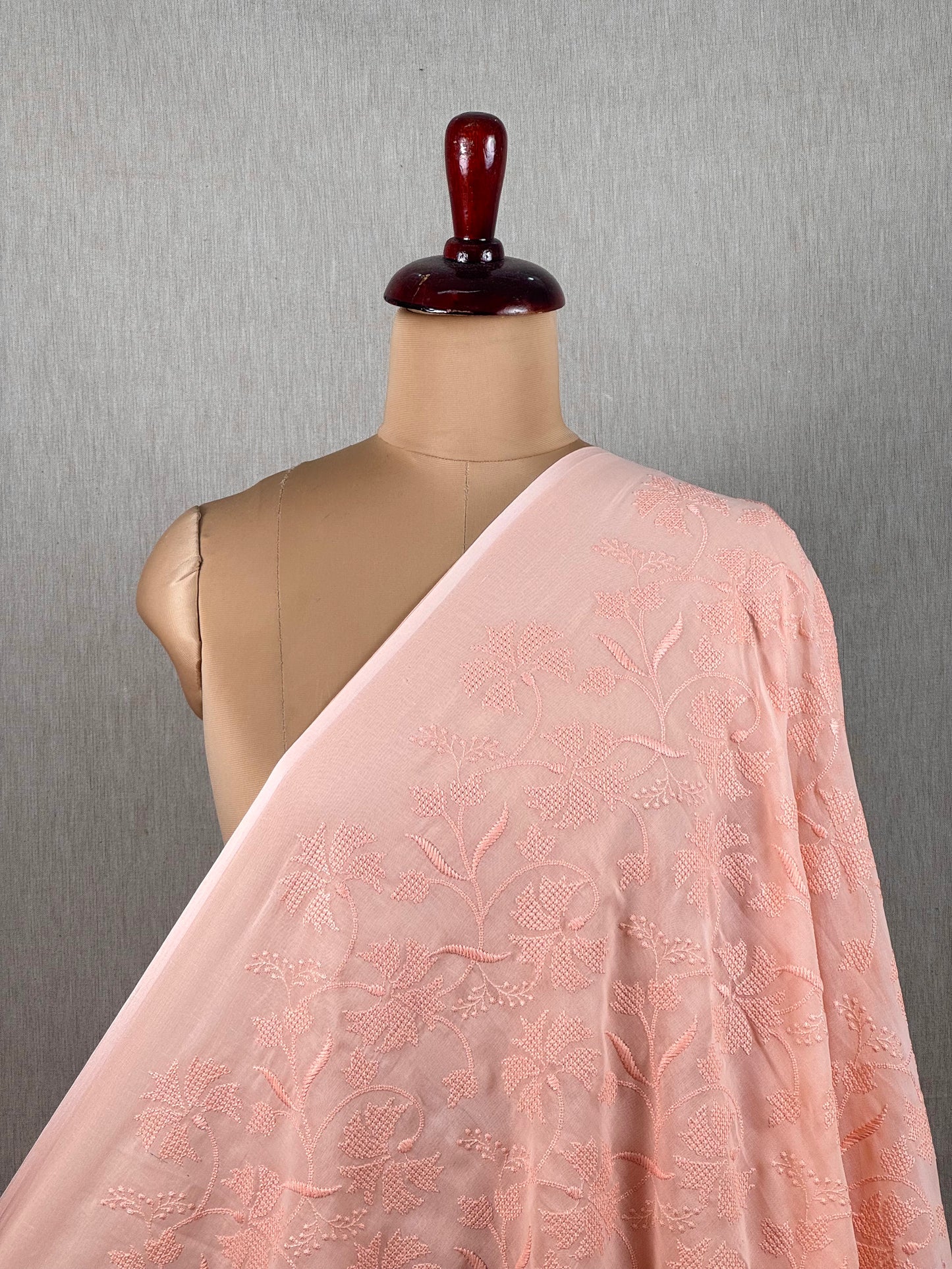Embroidered Voile cotton Fabric