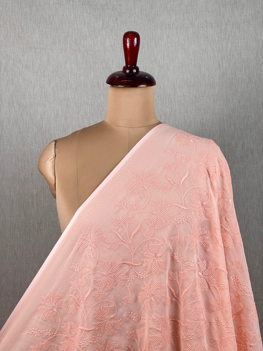 Embroidered Voile cotton Fabric