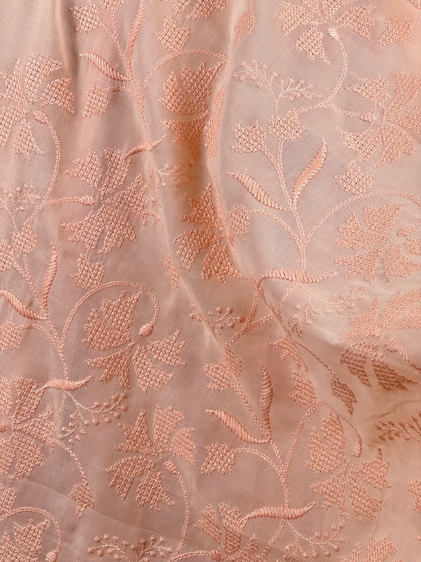 Embroidered Voile cotton Fabric