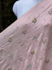 Embroidered 40gm Banarasi Chanderi Fabric