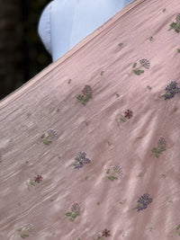 Embroidered 40gm Banarasi Chanderi Fabric