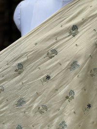 Embroidered 40gm Banarasi Chanderi Fabric