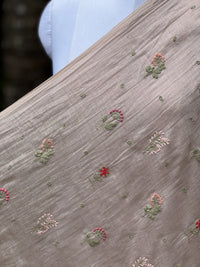 Embroidered 40gm Banarasi Chanderi Fabric