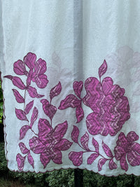Applique Embroidered  Chanderi Dupatta