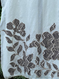 Applique Embroidered  Chanderi Dupatta