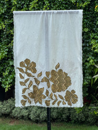 Applique Embroidered  Chanderi Dupatta