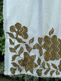Applique Embroidered  Chanderi Dupatta