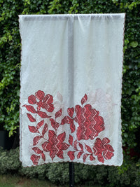 Applique Embroidered  Chanderi Dupatta