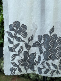 Applique Embroidered  Chanderi Dupatta