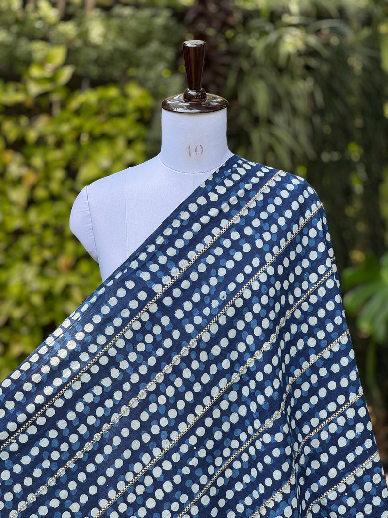 Block printed Gotta Patti Cotton Fabrics
