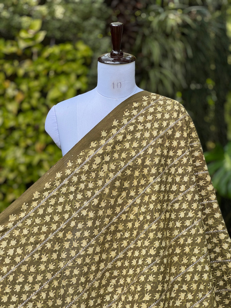 Block printed Gotta Patti Cotton Fabrics