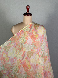 Printed Mul Chanderi Fabric