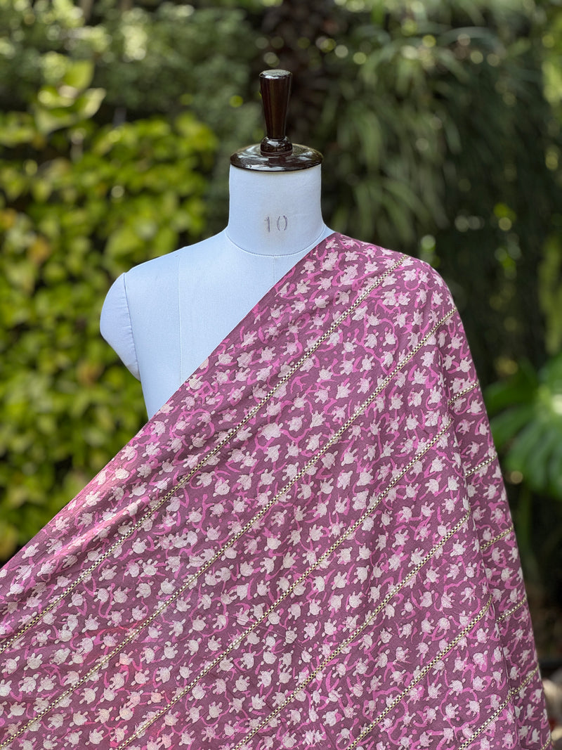 Block printed Gotta Patti Cotton Fabrics