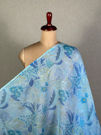 Printed Mul Chanderi Fabric
