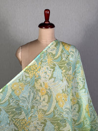 Printed Mul Chanderi Fabric