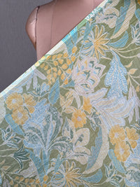 Printed Mul Chanderi Fabric