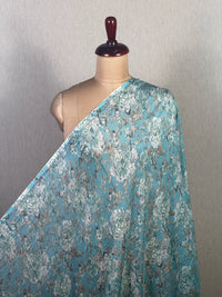 Printed Mul Chanderi Fabric