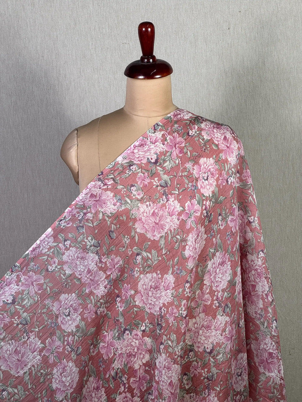 Printed Mul Chanderi Fabric